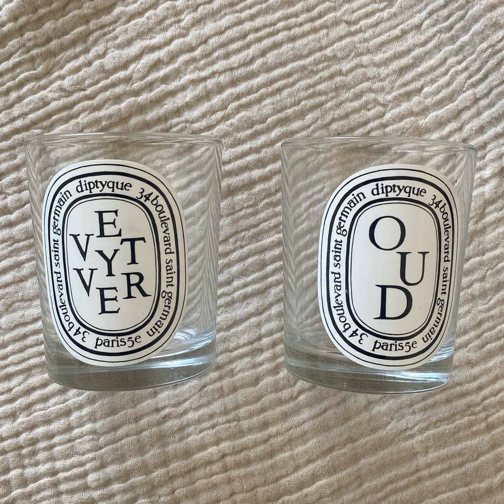 EMPTY Diptyque candles 6.5 Oz Oud and Vetyver
